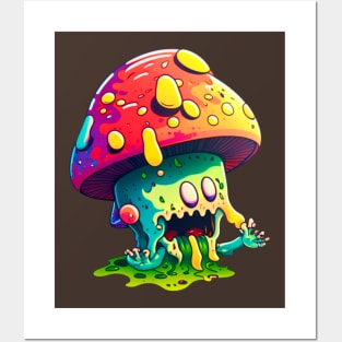 Enchanting Fungi Fantasia - Psychedelic Magic Mushroom Artwork Posters and Art